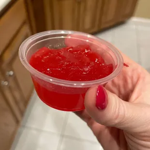 Sweet sauce like jello