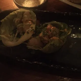 Rock Shrimp Lettuce Cups