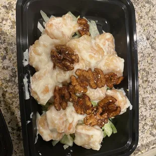 20. Honey Walnut Prawns