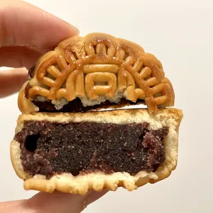 Inside of Mini Red Bean Mooncake