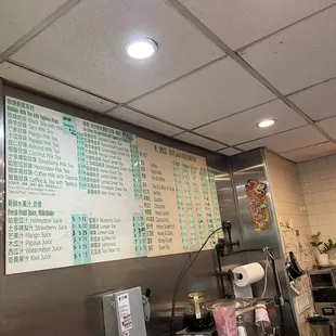 Regular Menu inside