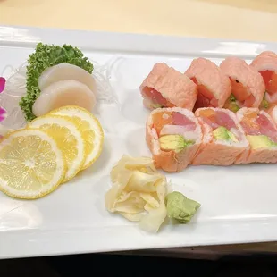 sashimi, sushi and sashimi, sushi, food