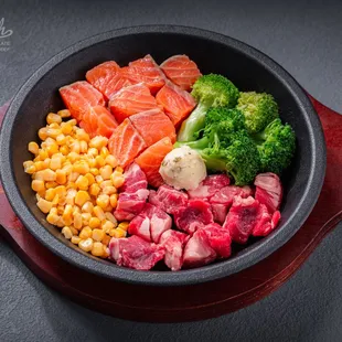 Salmon &amp; Rib Eye Yakiniku with Rice