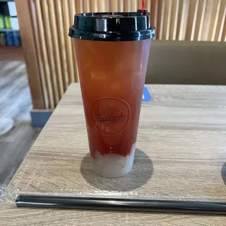 Strawberry Green Tea/Lychee Jelly