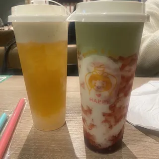 Strawberry Matcha Latte