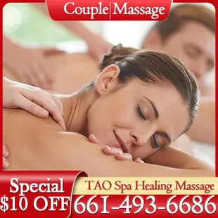 Couple massage special $10 OFF