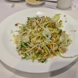 Tossed Shredded Chicken Salad. I have looked far and wide and have never found this dish at any other restaurant.