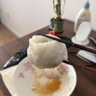 Massive chive and pork dumpling