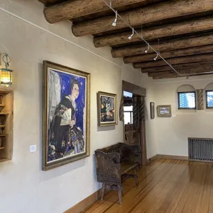 Hand carved beams and furniture