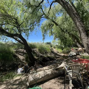 View from seating area