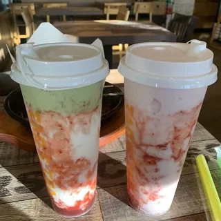 Strawberry Matcha Latte