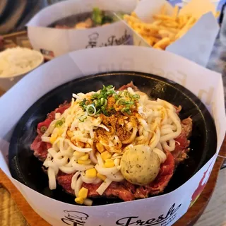 Curry Beef Cheese Rice