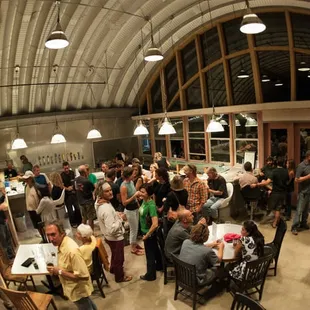 a large gathering of people