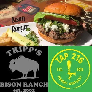 #ShopLocal Bison Burger!