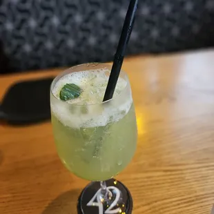 Blazin&apos; Cucumber. Alcoholic beverage and so refreshing! Must try.