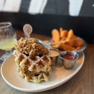 Southern Fried Chicken and Waffles