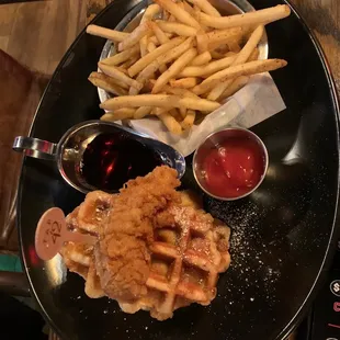 Southern Fried Chicken and Waffles