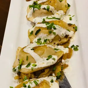 French onion pierogies.