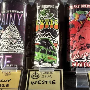 Beer sold in cans from around the USA