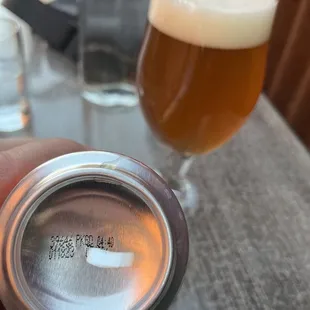 Expired beer.