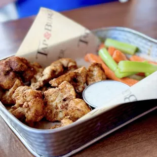 Cauliflower wings are amazing!