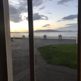 Great view from the high tops.