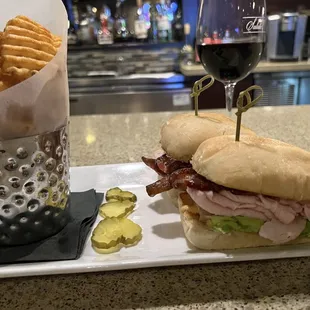 Turkey Sando came on warm ciabatta bread. It was so tasty with the chipotle aioli