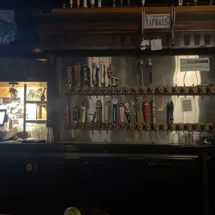 Beers on tap