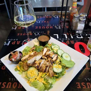 HH House Chardonnay, Southwest Chicken Salad