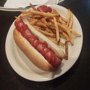Kids Hotdog and fries