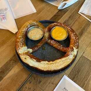 Jumbo pretzel appetizer
