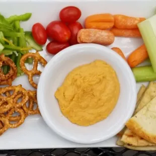 Red Pepper Hummus.