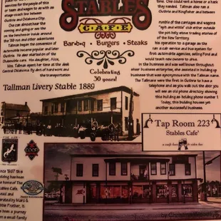 Page 2 of the MENU of meat