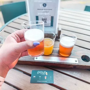 The raspberry sour was sooo good! Strawberry wheat ale was ok.