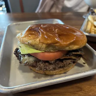 Mushroom and Swiss Burger