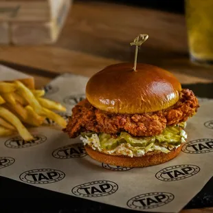  chicken sandwich and fries