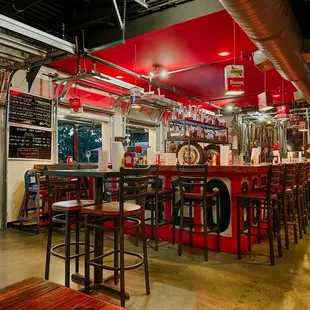 Upstairs bar and dinning area