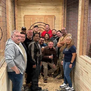 a group of people posing for a picture