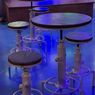 Bar area minus the pool table and whiskey and wine bar.