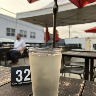 Life is good a delicious cider on the patio