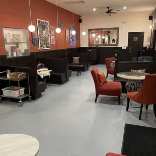 Spacious lounge area.