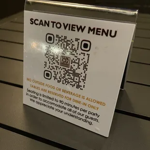 9/2022 QR code menu