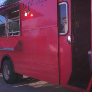 a red food truck