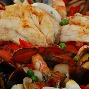 paella, food