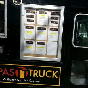 Menu for 02/25/2013.  Out of Empanadas though.