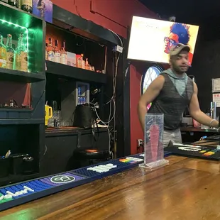 Josh at the bar