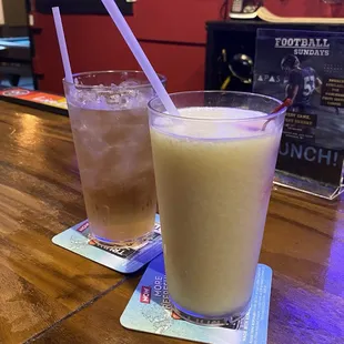 Bourbon &amp; Ginger and Pina Colada