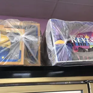 two packages of food