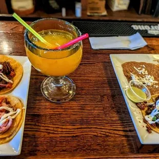Tacos and a margarita