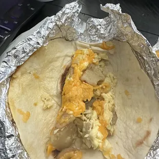 Potato egg and cheese
